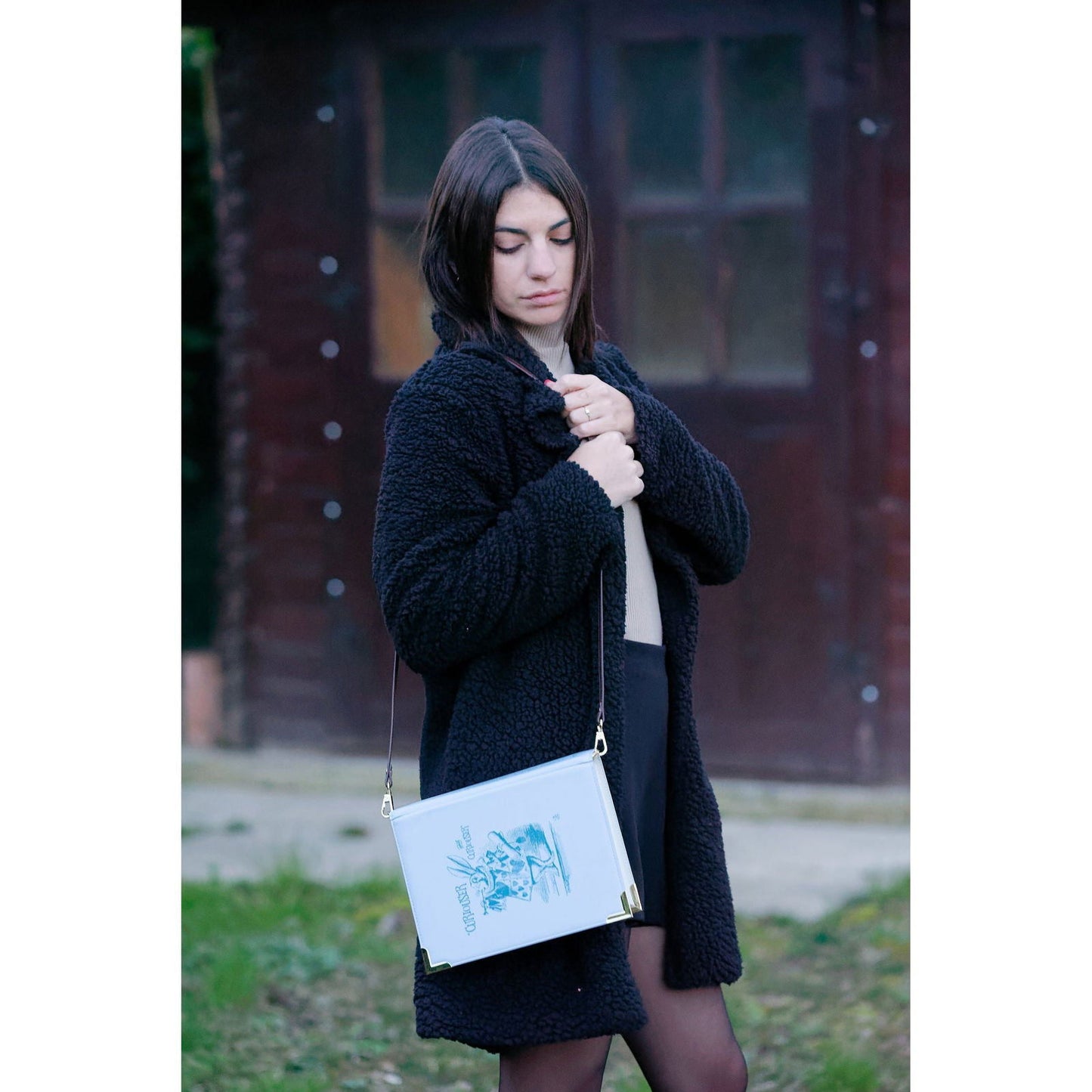 Borsa Alice in Wonderland azzurra - PetiteBox.it