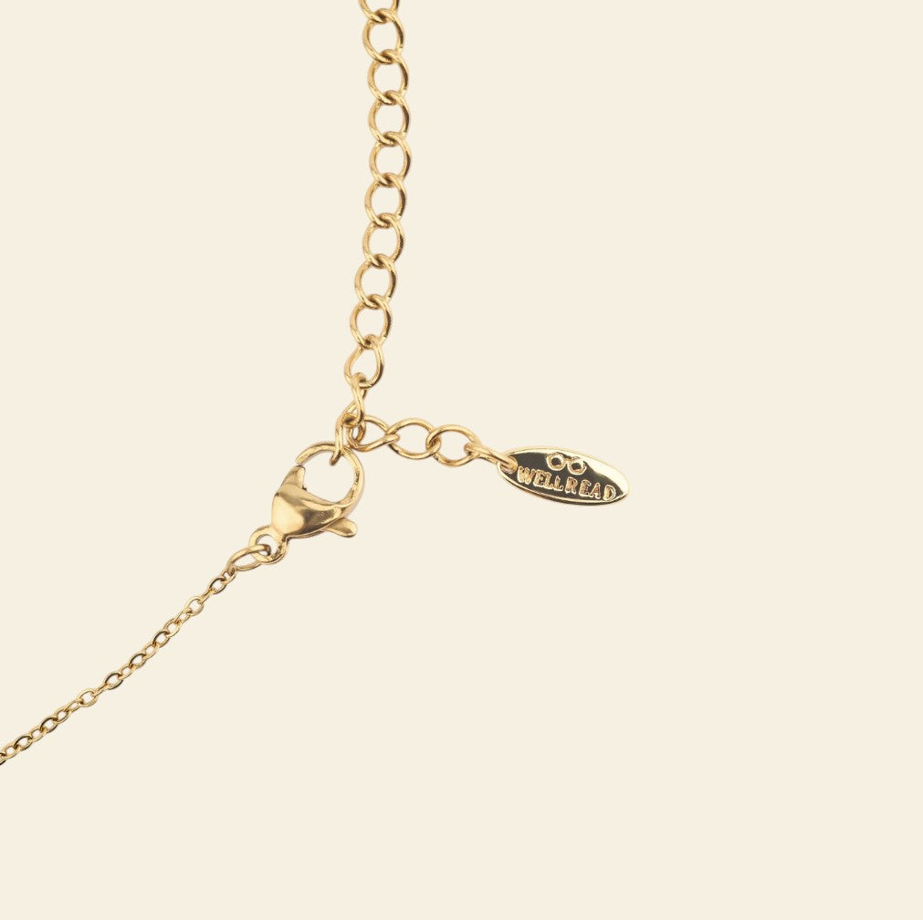 Collana con Ciondolo Letterario ispirato a "Alice nel Paese delle Meraviglie"