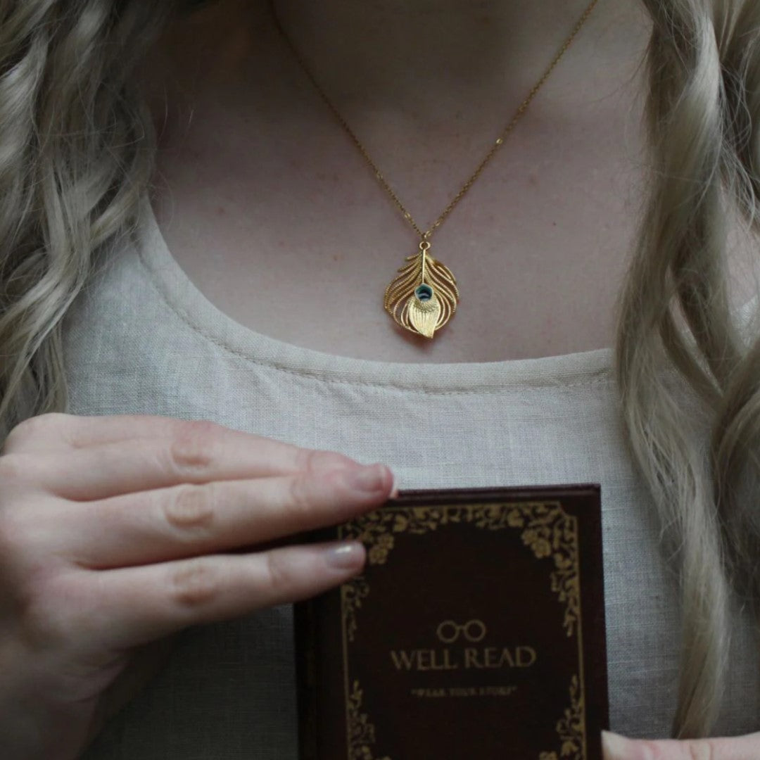 Collana con Ciondolo Letterario ispirato a "Orgoglio e Pregiudizio"