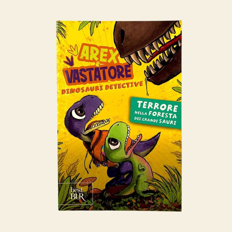 "Terrore nella foresta dei grandi sauri. Arex e Vastatore, dinosauri detective" Petite Box Letteraria - Età di lettura: da 7 anni