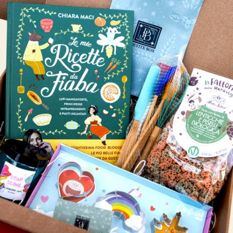 "Le mie ricette da fiaba. Lupi mangiatorte, principesse intraprendenti e piatti incantati" - Petite Box Letteraria - Età di lettura: da 5 anni. - CHEF