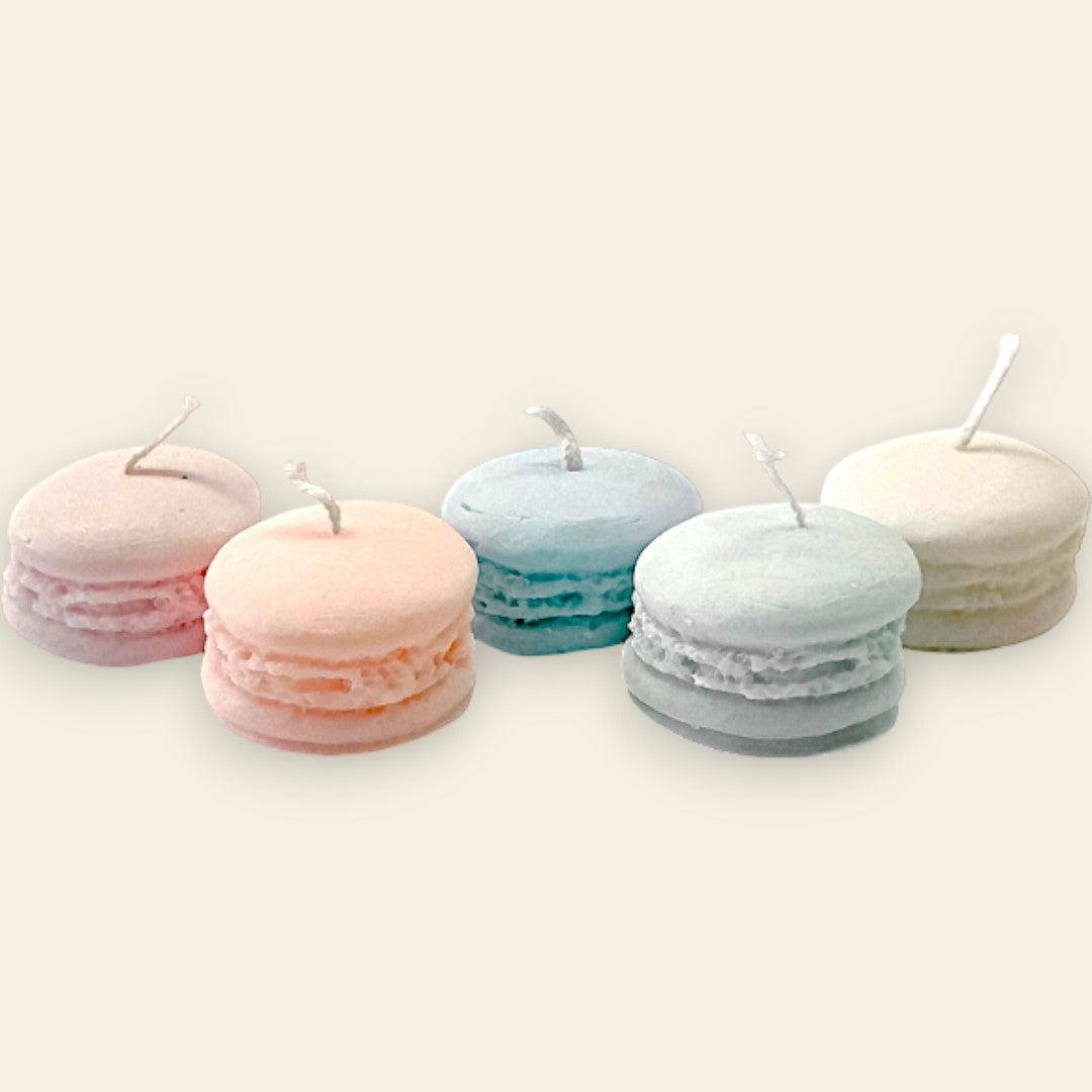 Set Piccole Candele Macaron