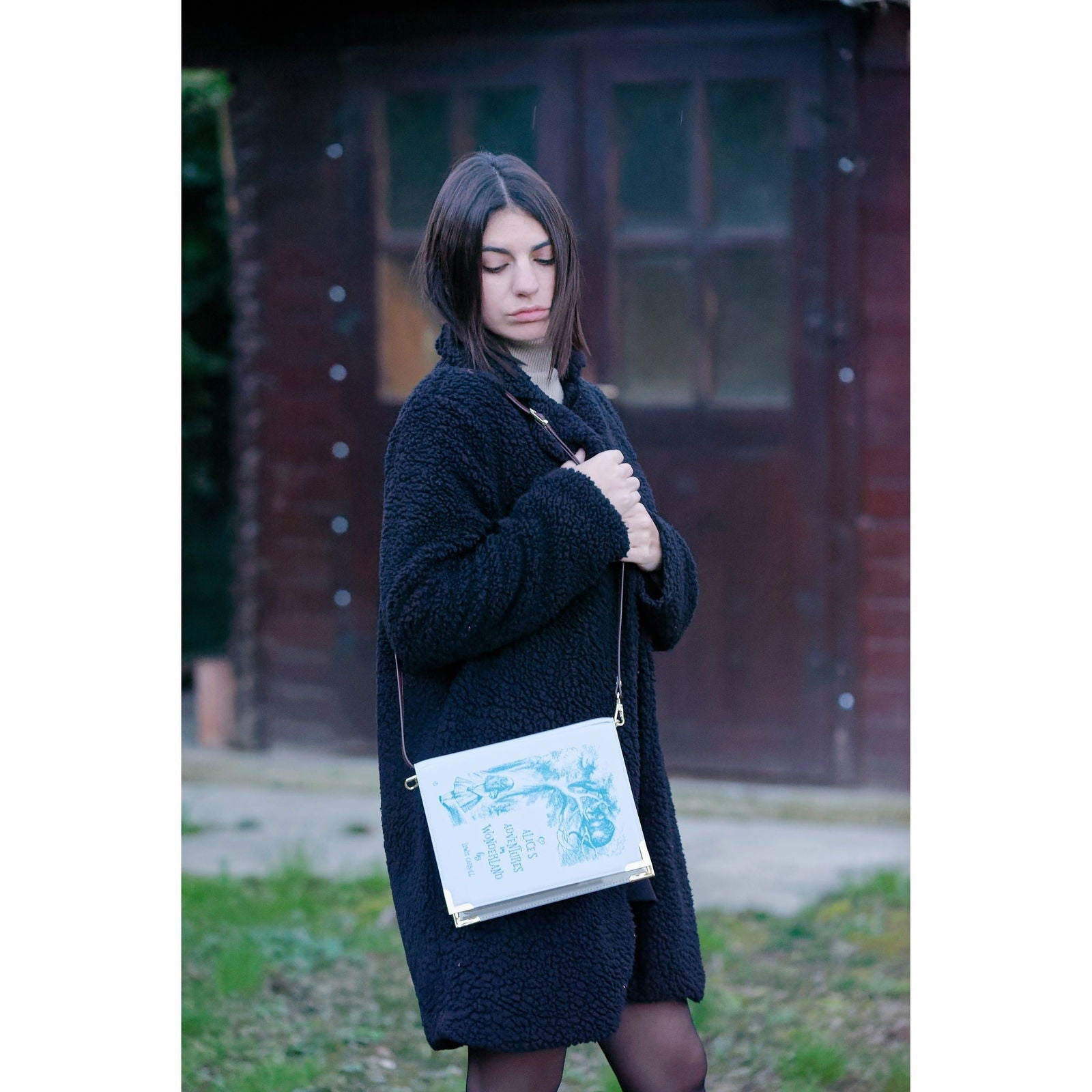 Borsa Alice in Wonderland azzurra - PetiteBox.it