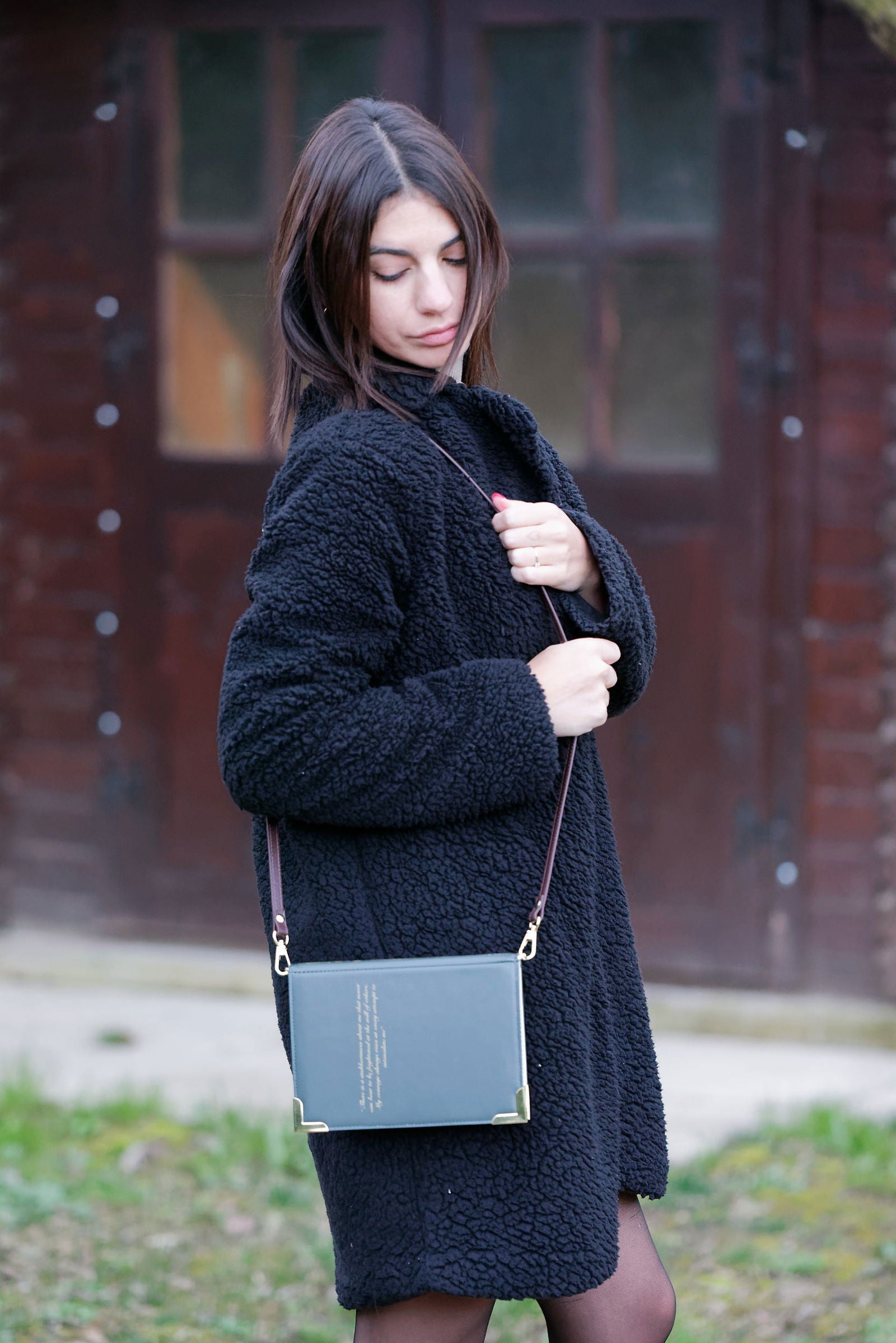 Borsa grande verde Pride and Prejudice -  - 