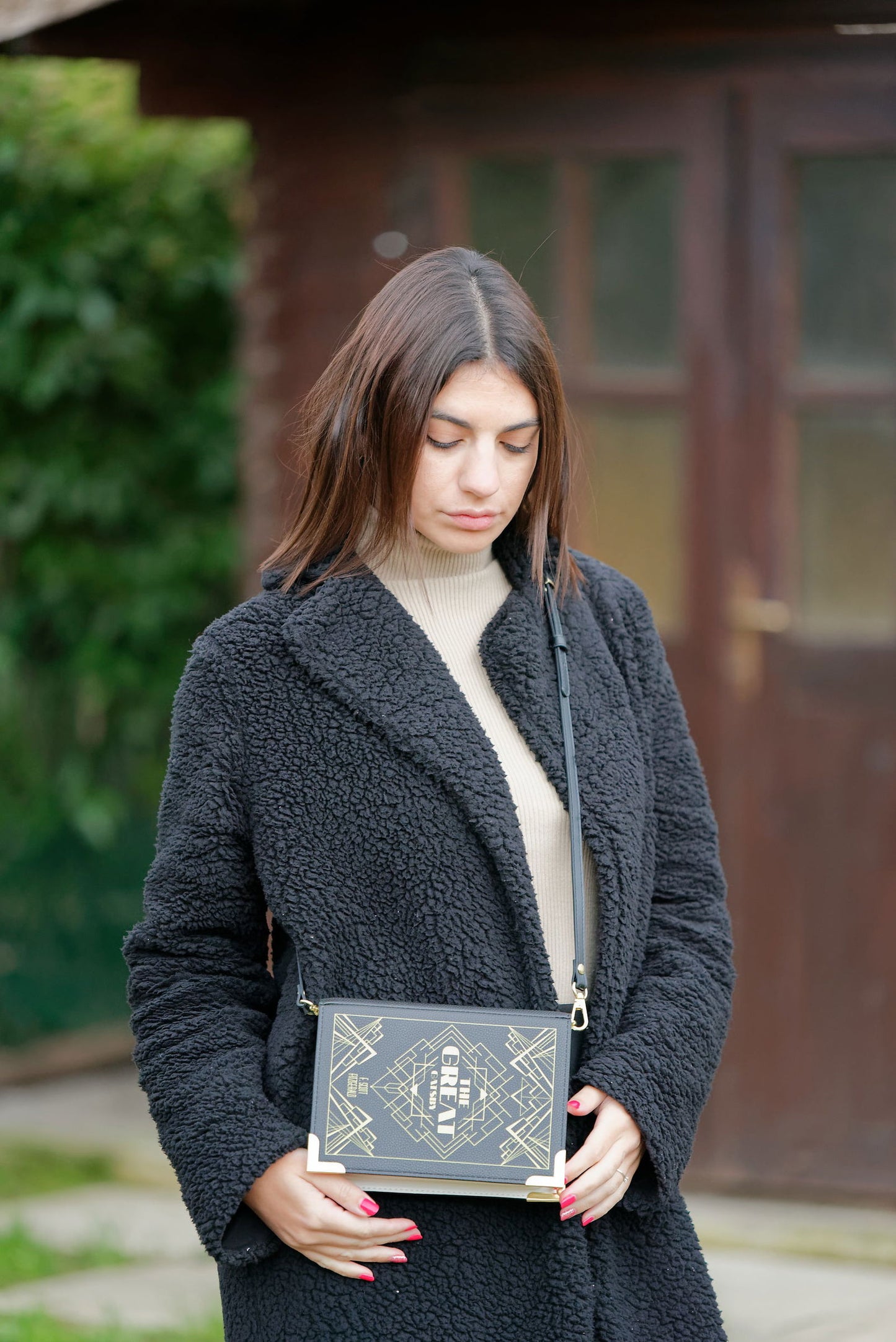 Borsa nera piccola Art Déco The Great Gatsby -  - 