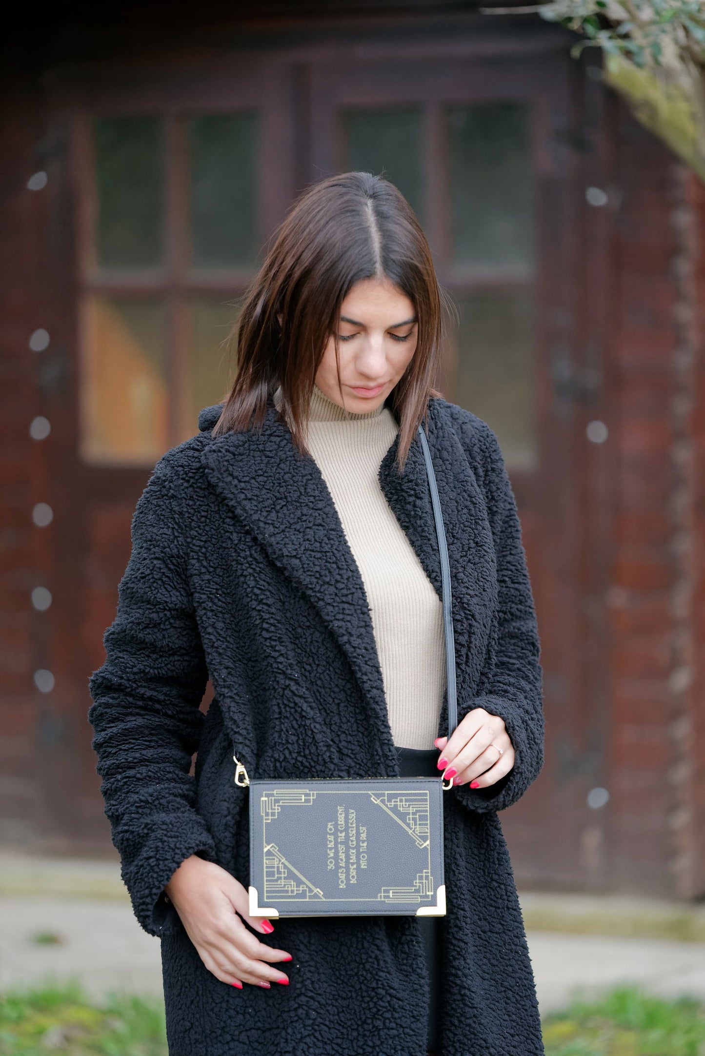 Borsa nera piccola Art Déco The Great Gatsby -  - 
