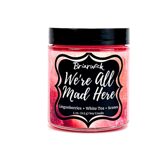 We're All Mad Here- Candela in barattolo di vetro 113 g - PetiteBox.it