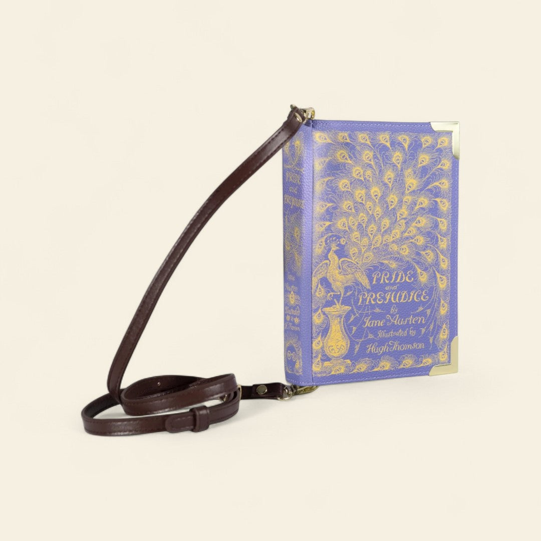 Borsa viola Pride and Prejudice - "Orgoglio e Pregiudizio" di Jane Austen