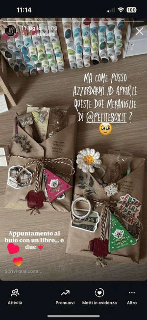 Foto condivisa da un lettore della sua nuova box letteraria.