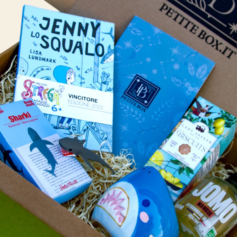 "Jenny lo Squalo"  - Petite Box Letteraria Oceano Segreto - Età di lettura: da 7 anni.