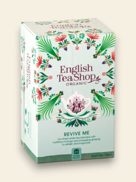 Tè Energizzante Revive Me con tè bianco, moringa,  Cannella, Bacca di Rosa Canina e Ginseng